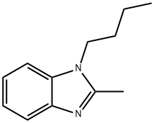 1-丁基-2-甲基-1H-苯并咪唑 结构式