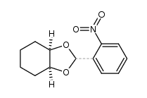 顺-1,2-[(邻硝基亚苄基)二氧基]环己烷 结构式