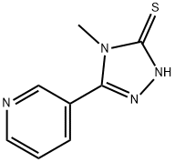 4-甲基-5-(3-吡啶基)-4H-1,2,4-三唑-3-硫醇 结构式