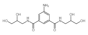 5-氨基-N,N'-双(2,3-二羟基丙基)间苯二甲酰胺 结构式