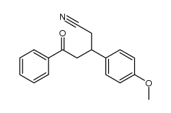 β-(4-甲氧基苯基)-δ-氧代苯戊腈 结构式