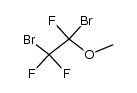1,2-二溴-1,1,2-三氟-2-甲氧基乙烷 结构式