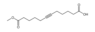 6-十二碳炔二酸 1-甲酯 结构式