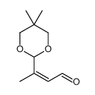 2-Butenal, 3-(5,5-dimethyl-1,3-dioxan-2-yl)-, (2E)- 结构式