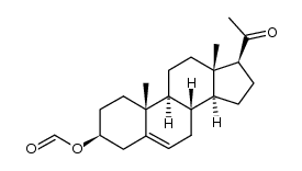 3β-甲酰氧基孕甾-5-烯-20-酮 结构式