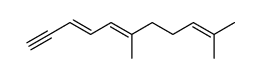 (3E,5E)-6,10-二甲基-3,5,9-十一碳三烯-1-炔 结构式