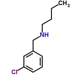 N-(3-氯苄)-1-丁胺盐酸盐 结构式