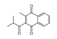 2-甲基-3-(2-甲基丙酰基)-1,4-萘二酮 结构式