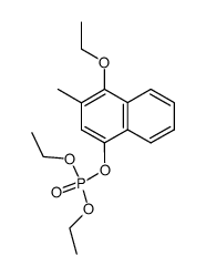 磷酸(4-乙氧基-3-甲基-1-萘基)二乙酯 结构式