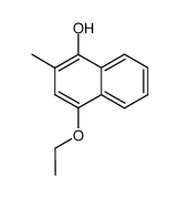 4-乙氧基-2-甲基-1-萘酚 结构式