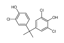 2,6-二氯-4-(2-(3-氯-4-羟基苯基)丙-2-基)苯酚 结构式