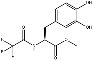 3-羟基-N-(2,2,2-三氟乙酰基)-L-酪氨酸甲酯 结构式