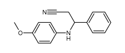 Benzenepropanenitrile, b-[(4-methoxyphenyl)amino]- 结构式