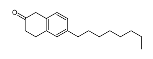 6-辛基-3,4-二氢萘-2(1H)-酮 结构式