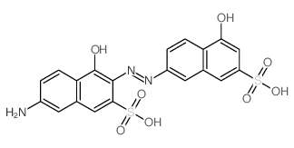 2-Naphthalenesulfonic acid, 7-amino-4-hydroxy-3-[2-(5-hydroxy-7-sulfo-2-naphthalenyl)diazenyl]- 结构式