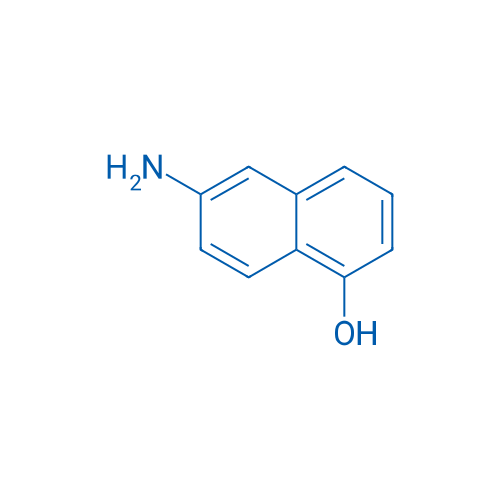 6-氨基-1-萘酚 结构式