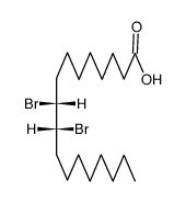 Octadecanoic acid, 9,10-dibromo-, (9R,10R)-rel- 结构式