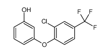 3-[2-氯-4-(三氟甲基)苯氧基]苯酚 结构式