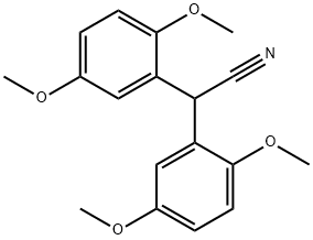 2,2-双(2,5-二甲氧基苯基)乙腈 结构式