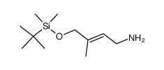 2-Buten-1-amine, 4-[[(1,1-dimethylethyl)dimethylsilyl]oxy]-3-methyl-, (E)- (9CI) 结构式