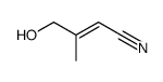 2-Butenenitrile, 4-hydroxy-3-methyl-, (2E)- 结构式