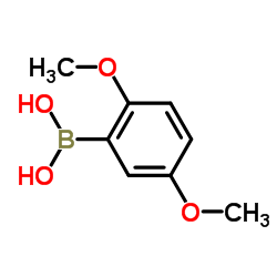 2,5-二甲氧基苯硼酸 结构式