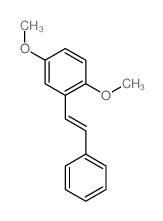 1,4-二甲氧基-2-(2-苯乙烯基)苯 结构式