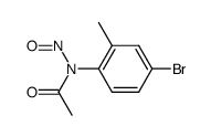 N-(4-溴-2-甲基苯基)-N-亚硝基乙酰胺 结构式