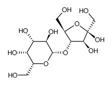 4-O-α-D-吡喃葡萄糖基-β-D-呋喃果糖 结构式