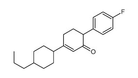 2-Cyclohexen-1-one, 6-(4-fluorophenyl)-3-(trans-4-propylcyclohexyl)- 结构式