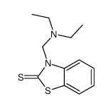 2(3H)-Benzothiazolethione, 3-[(diethylamino)methyl]- 结构式