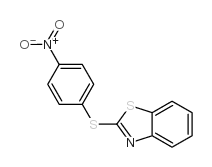 2-[(4-nitrophenyl)thio]benzothiazole 结构式