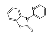 2(3H)-Benzothiazolethione, 3-(2-pyridinyl)- 结构式