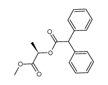 (1R)-2-甲氧基-1-甲基-2-氧代乙基 α-苯基苯乙酸酯 结构式