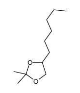 2,2-二甲基-4-己基-1,3-二氧杂烷 结构式