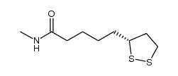 1,2-Dithiolane-3-pentanamide, N-methyl-, (3R)- 结构式