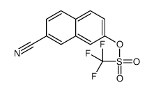 7-氰基-2-萘基三氟甲磺酸酯 结构式