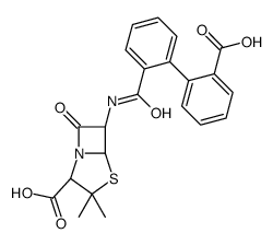 2-(2'-carboxyphenyl)benzoyl-6-aminopenicillanic acid 结构式