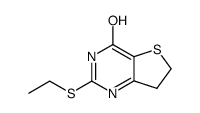 2-(乙硫基)-6,7-二氢噻吩并[3,2-d]嘧啶-4(3H)-酮 结构式