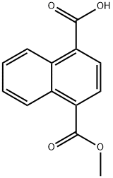 4-(甲氧基羰基)-1-萘甲酸 结构式