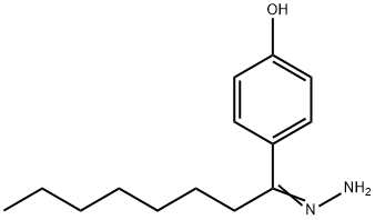 1-Octanone, 1-(4-hydroxyphenyl)-, hydrazone 结构式
