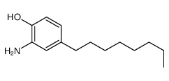 2-氨基-4-辛基苯酚 结构式