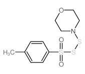 4-(4-甲基苯基)磺酰基二硫基吗啉 结构式
