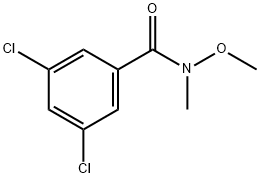 3,5-二氯-N-甲氧基-N-甲基苯甲酰胺 结构式