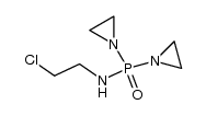 P,P-Bis(1-aziridinyl)-N-(2-chloroethyl)phosphinic amide 结构式
