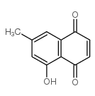 7-甲基-5-羟基萘醌 结构式