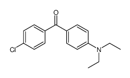 4-氯苯基[4-(二乙氨基)苯基]甲酮 结构式