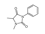 1,5-二甲基-3-苯基-2,4-咪唑烷二酮 结构式