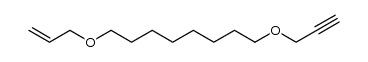 1-(2-丙烯-1-基氧基)-8-(2-丙炔-1-基氧基)辛烷 结构式