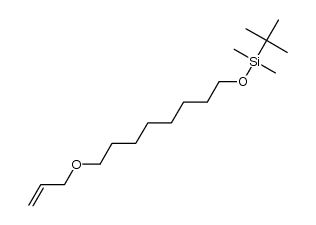 Silane, (1,1-dimethylethyl)dimethyl[[8-(2-propen-1-yloxy)octyl]oxy]- 结构式